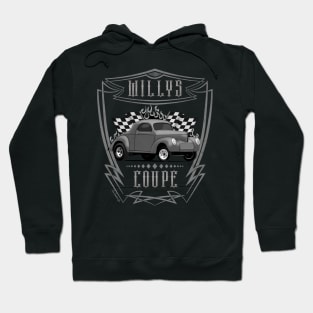 Willys 1940 Gray Coupe Racer Hoodie